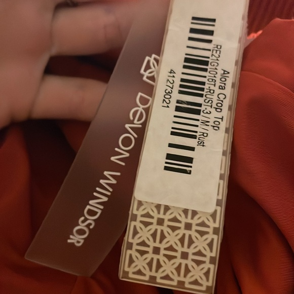 DEVON WINDSOR ALORA CROP TOP Rust - Picture 4 of 4